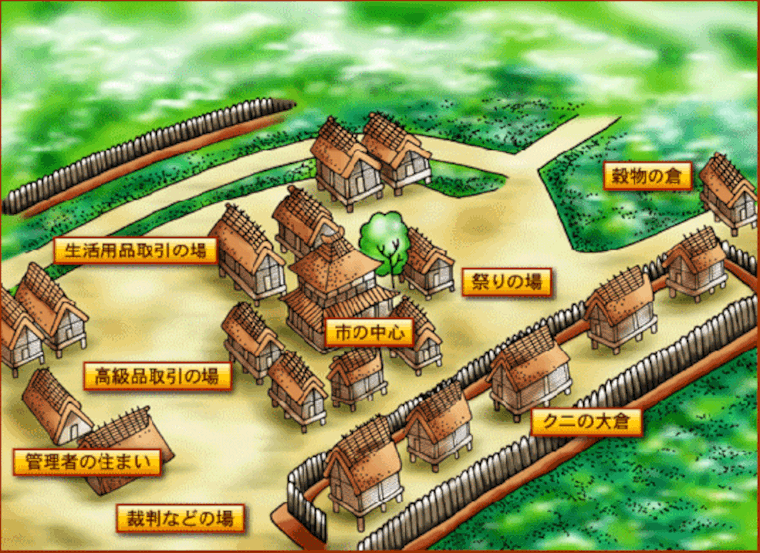 倉と市の地図