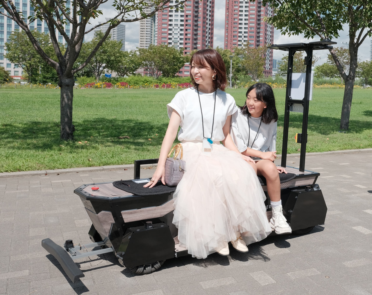 画像:吉野ヶ里マルシェ AIモビリティ体験の様子