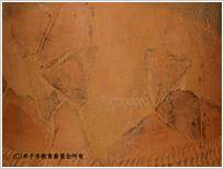 写真：鳥取県の稲吉角田遺跡出土の船が描かれた土器